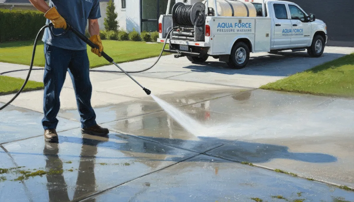 Savannah, GA concrete pressure cleaning for driveways, patios, and walkways with mold and mildew removal