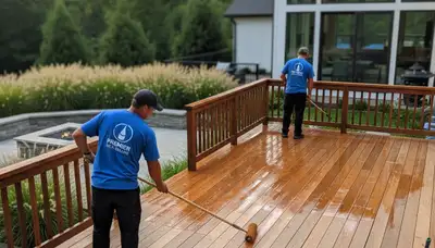 Deck sealing service in Savannah, GA for wood decks protected from coastal humidity and sun