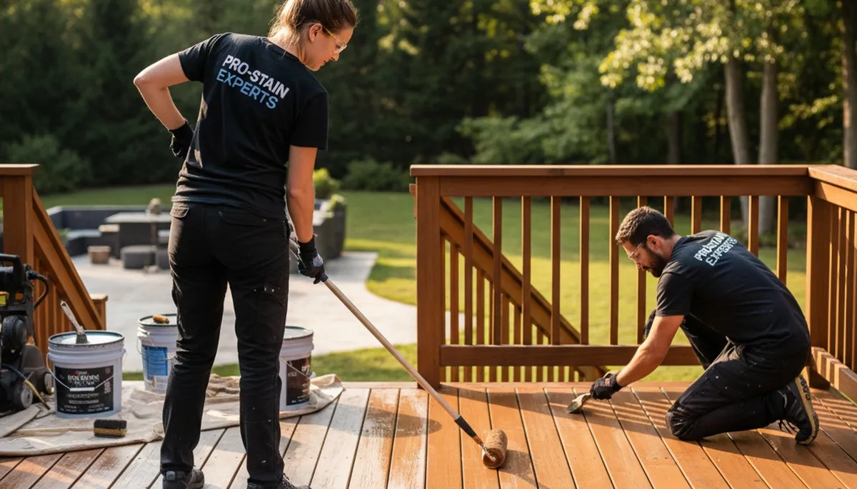 Deck staining service in Savannah, GA for coastal protection and mildew resistance