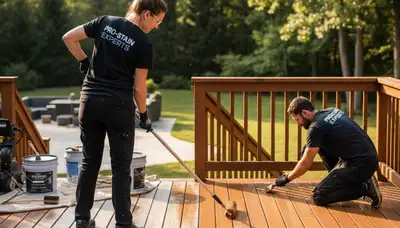 Deck staining service in Savannah, GA for coastal protection and mildew resistance