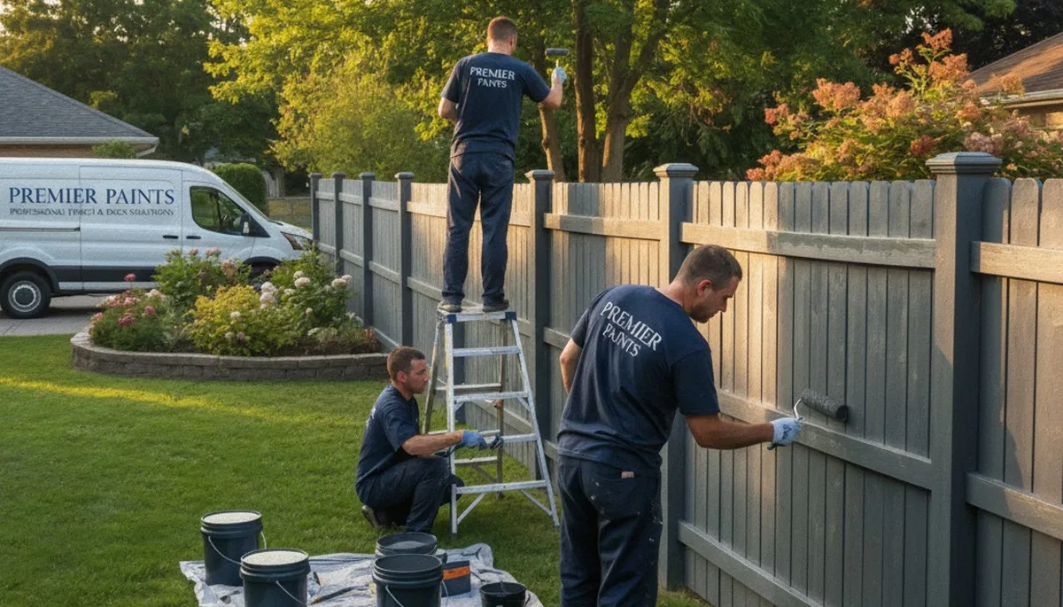 Fence painting in Savannah, GA by Savannah Paint Pros for coastal protection and curb appeal