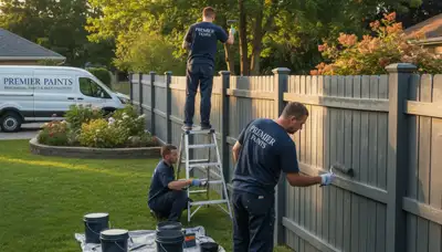 Fence painting in Savannah, GA by Savannah Paint Pros for coastal protection and curb appeal