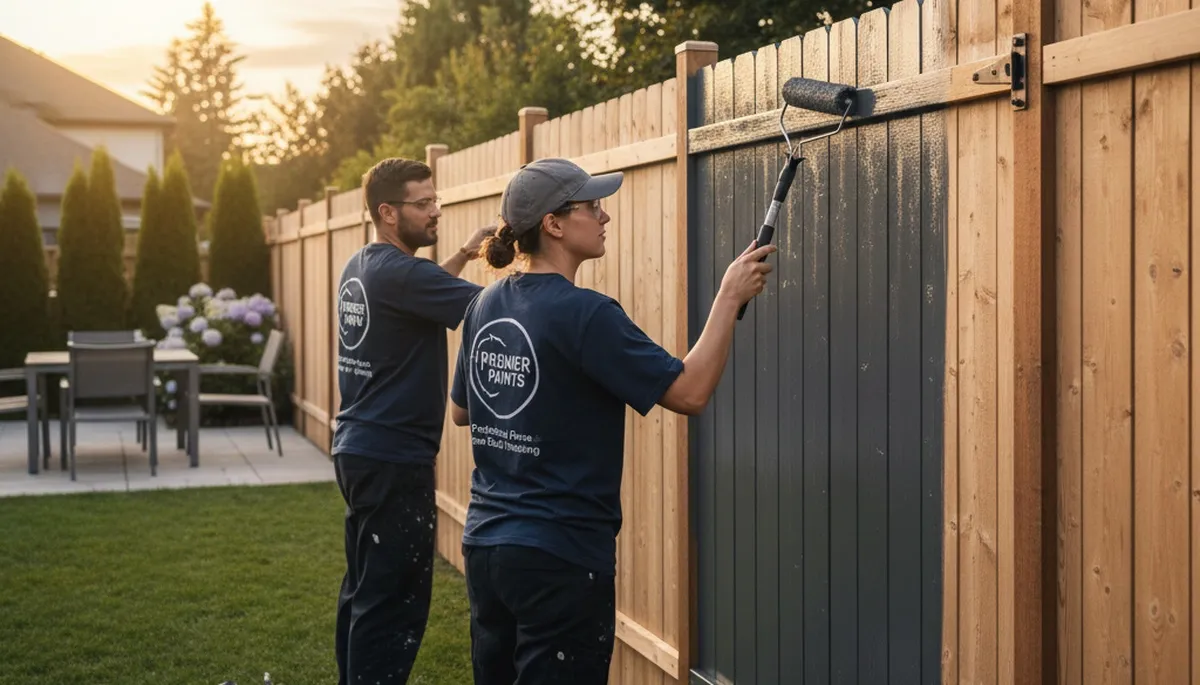 Fence painting in Savannah, GA by Savannah Paint Pros for coastal protection and curb appeal