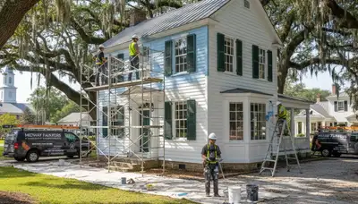Professional painter service in Savannah, GA for interior and exterior painting projects
