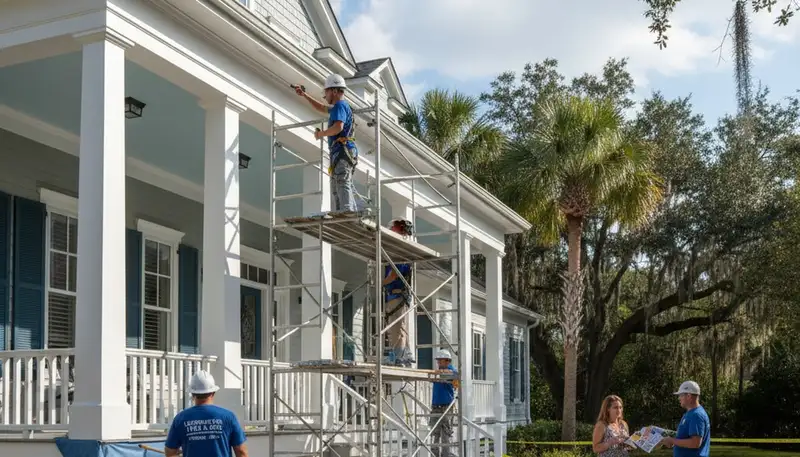 Professional painter serving Savannah, GA with expert residential and commercial painting services