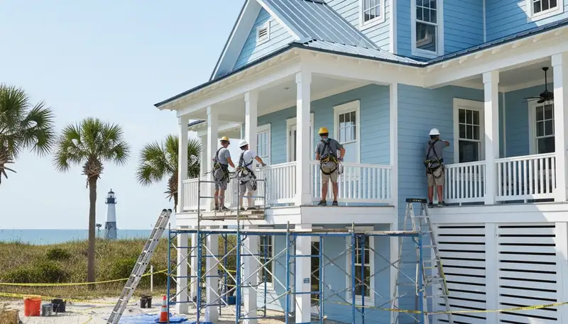 Professional painter serving Savannah, GA for interior and exterior house painting services