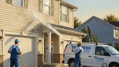 Vinyl siding pressure cleaning service in Savannah, GA for mold, mildew, and salt air buildup