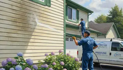 Vinyl siding pressure cleaning in Savannah, GA by Savannah Paint Pros