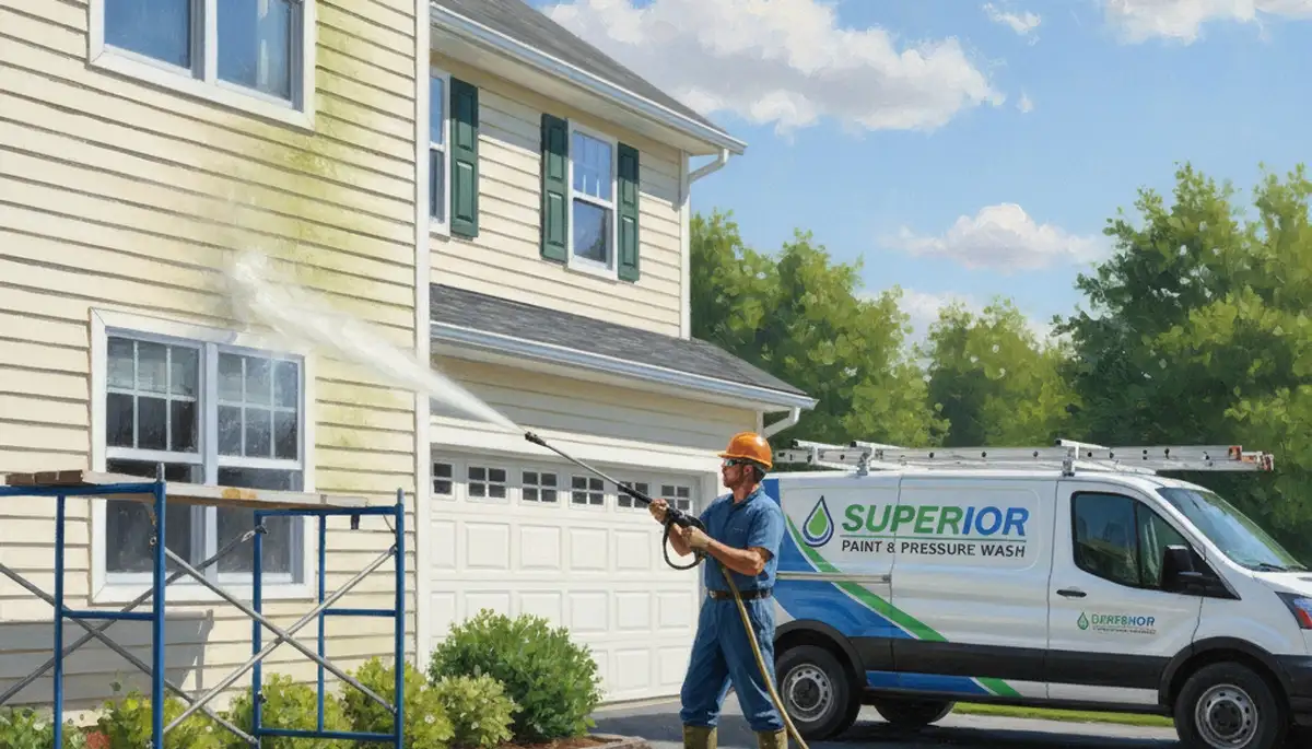 Vinyl siding pressure cleaning in Savannah, GA removes mold, mildew, and salt air buildup