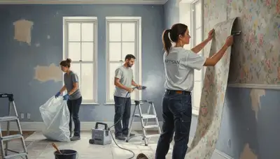 Wallpaper removal in Savannah, GA for humid-climate homes by Savannah Paint Pros