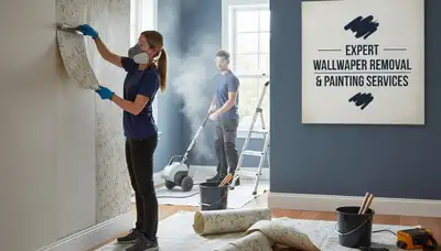 Wallpaper removal service in Savannah, GA by Savannah Paint Pros for clean, damage-free wall prep