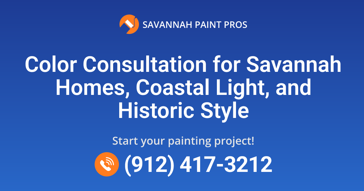 Savannah, GA Color Consultation | Savannah Paint Pros